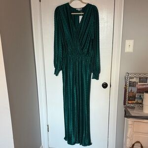 Sandro Teal Long Sleeve Dress